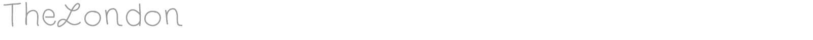 The London font preview